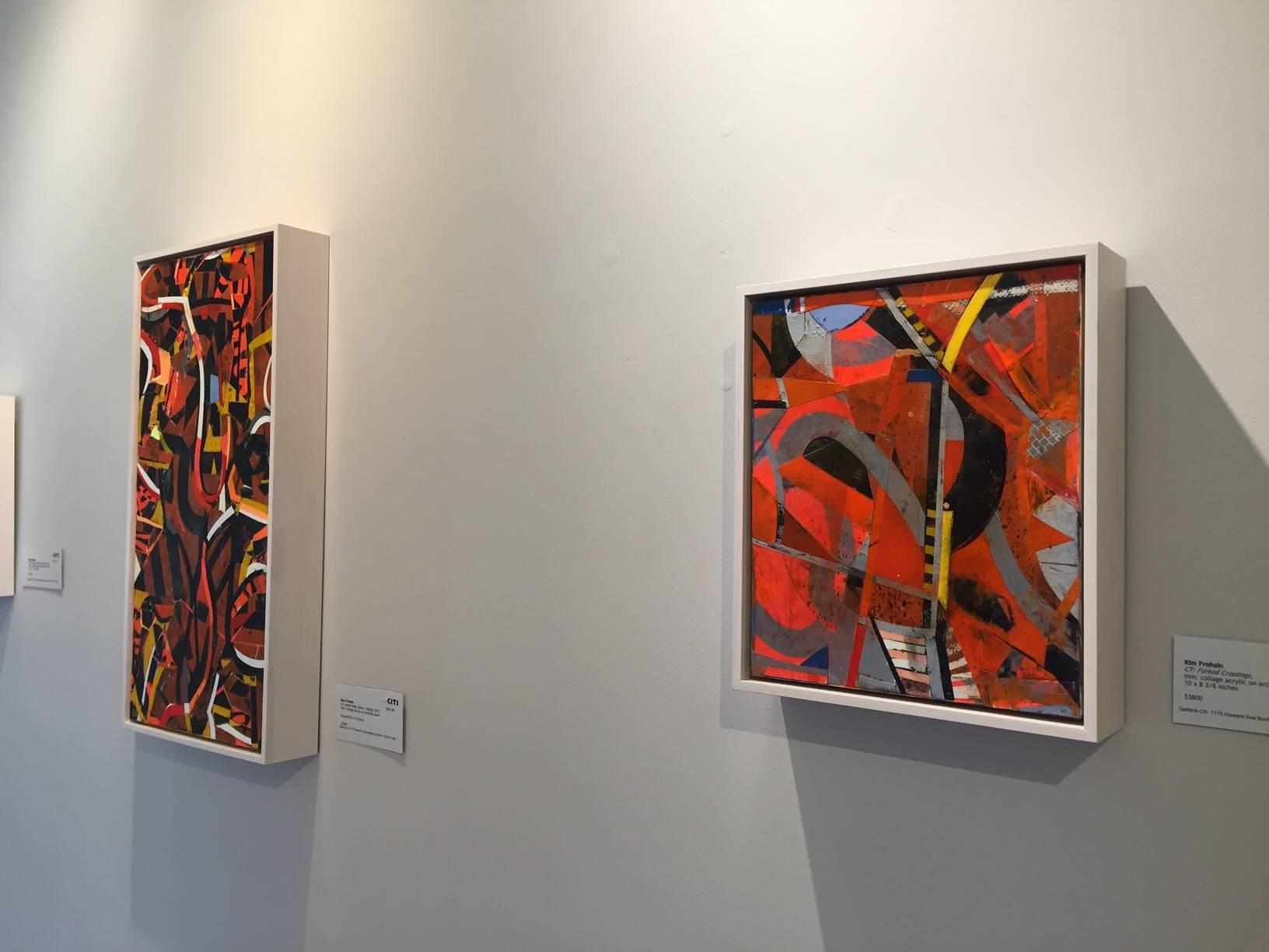 CT: Incroci biforcuti - Abstract Painting Rosso di Kim Frohsin