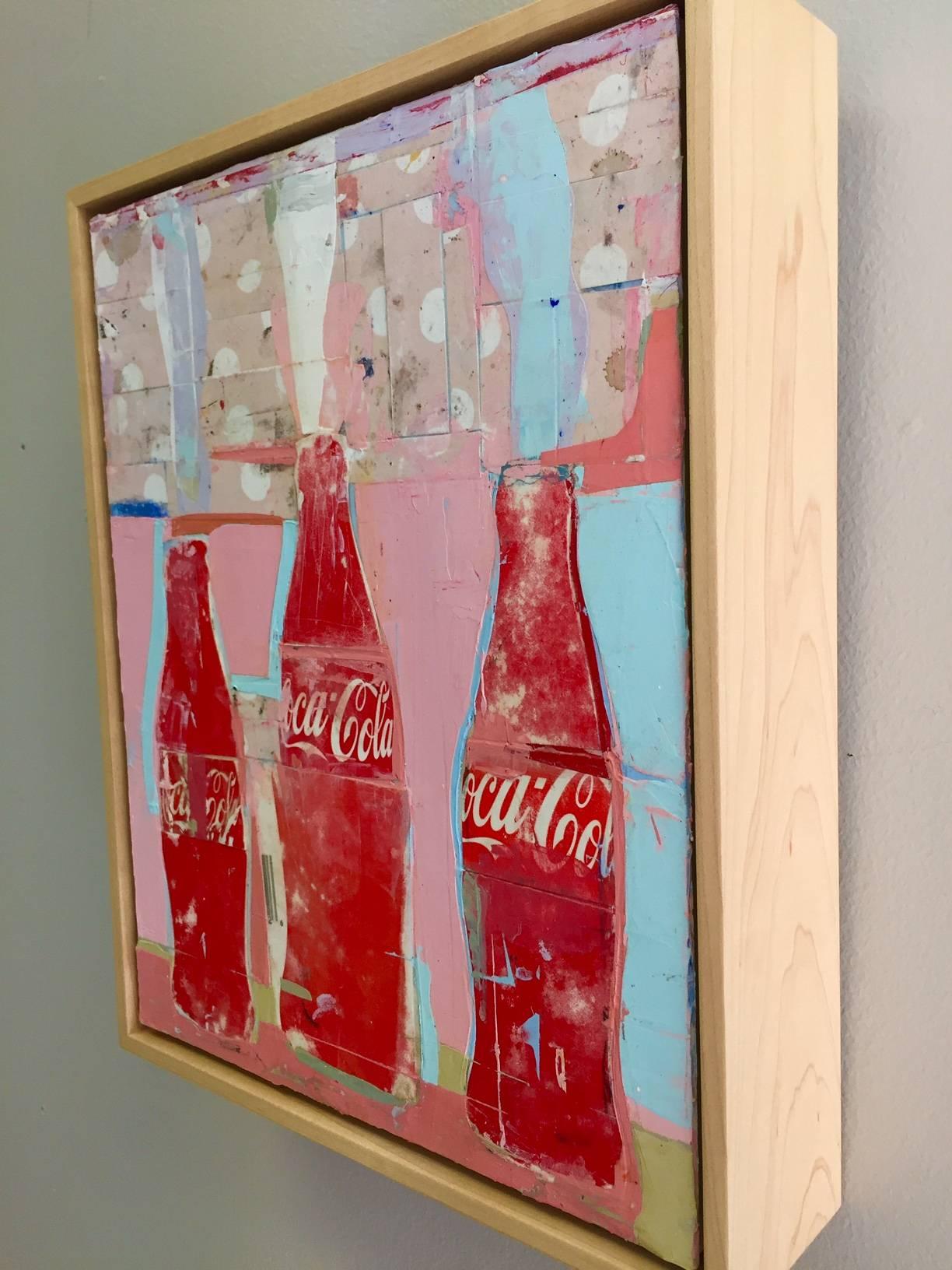 Tre pile - Painting Contemporaneo di Kim Frohsin
