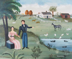 Couple by Farmyard
