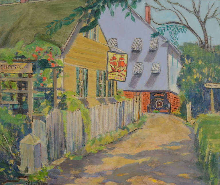 Pauline Palmer Landscape Painting - The Clipper, Provincetown