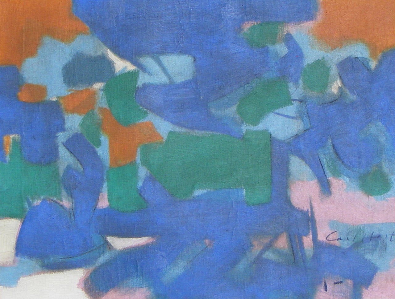 Carl Holty Abstract Painting - Untitled Abstraction