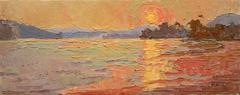 "Sunset from Sea Ray Bar" - Oil Landscape Painting