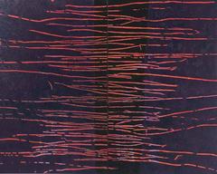 "Red Black" - Abstract Oil Painting