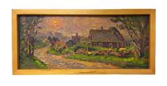 "Dory's Cove Road, Block Island" - Oil Landscape Painting