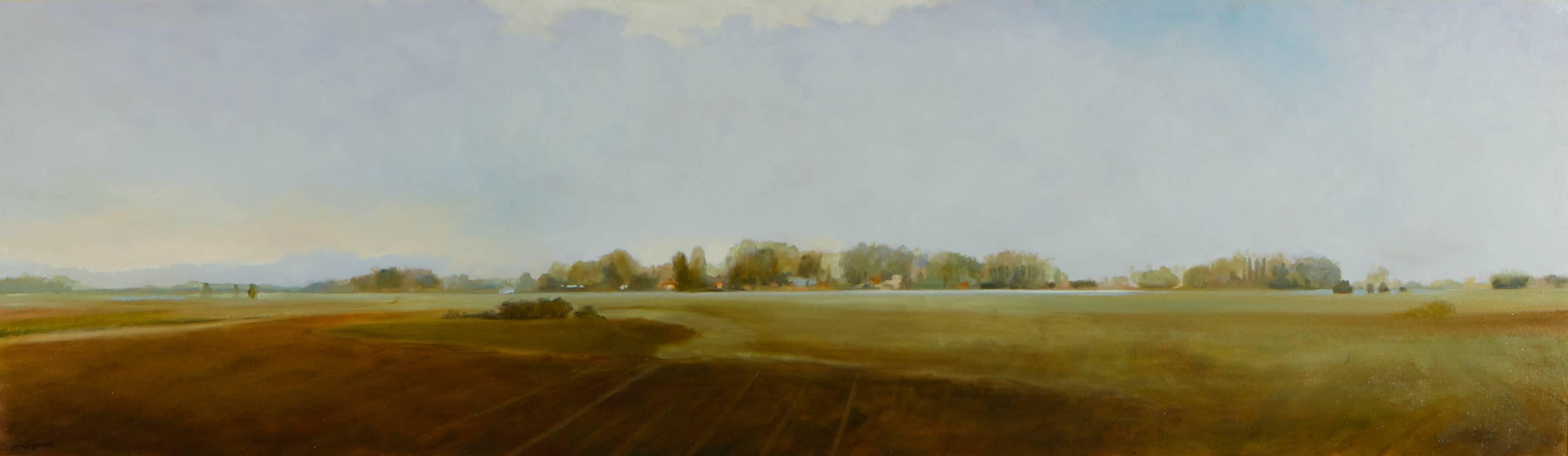 Robert Reynolds, &quot;Near Utrecht&quot;, Oil on linen on panel, 24&quot; x 80&quot;
Framed dimensions are: 27.5&quot; x 83.5&quot;. Please contact us for framing details.

&quot;Near Utrecht&quot; is one in Robert Reynolds' 2013