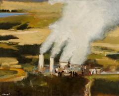 "Power Plant" - Landscape Painting 