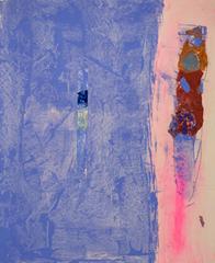 "Melville's Dream at Arrowhead" - Abstract Acrylic and Collage Painting 