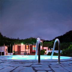 "From the Other Side" - Oil Painting Pool Series