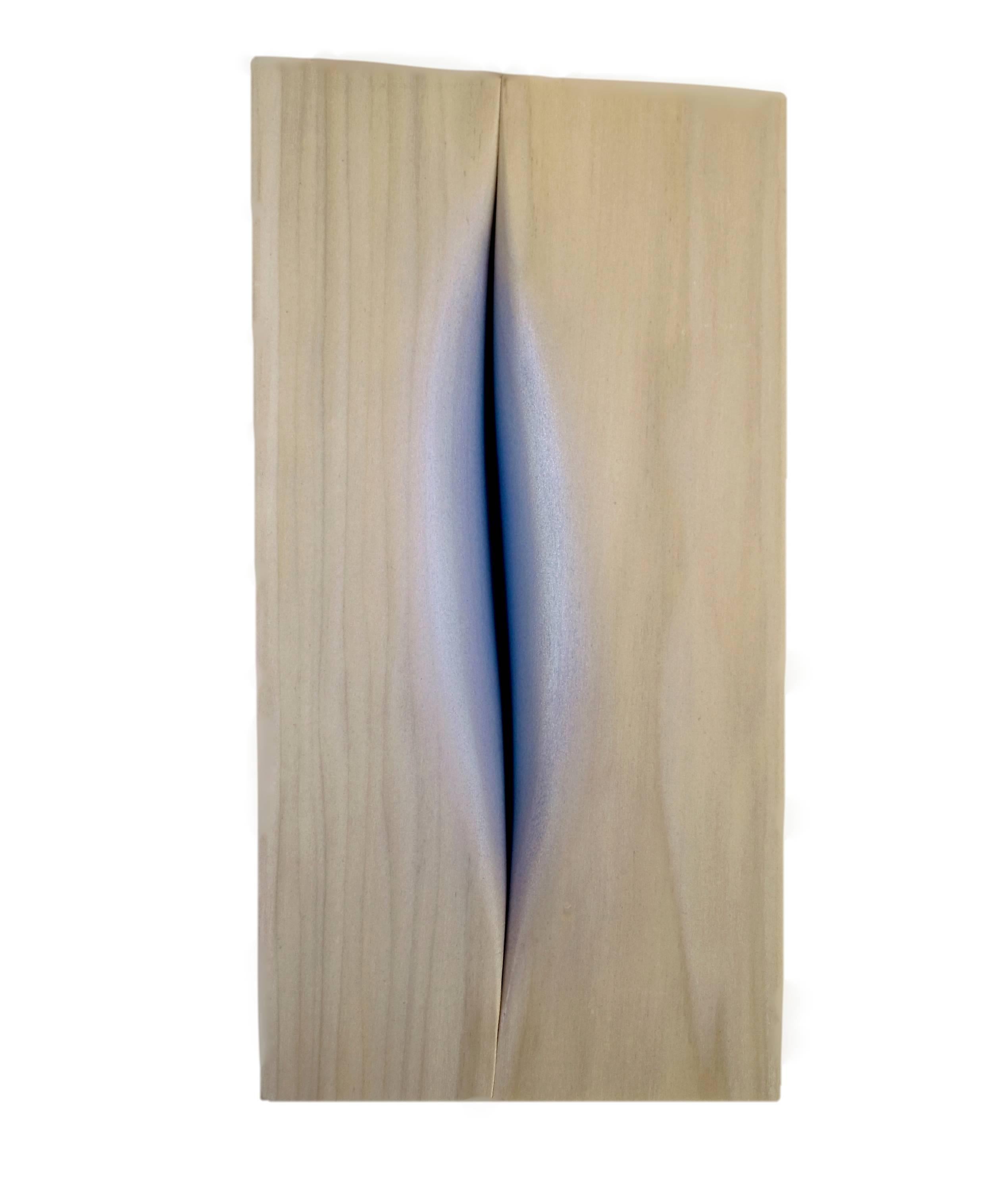 Gregory West Abstract Sculpture - "Unfolding 2" - Abstract Wooden Wall Sculpture