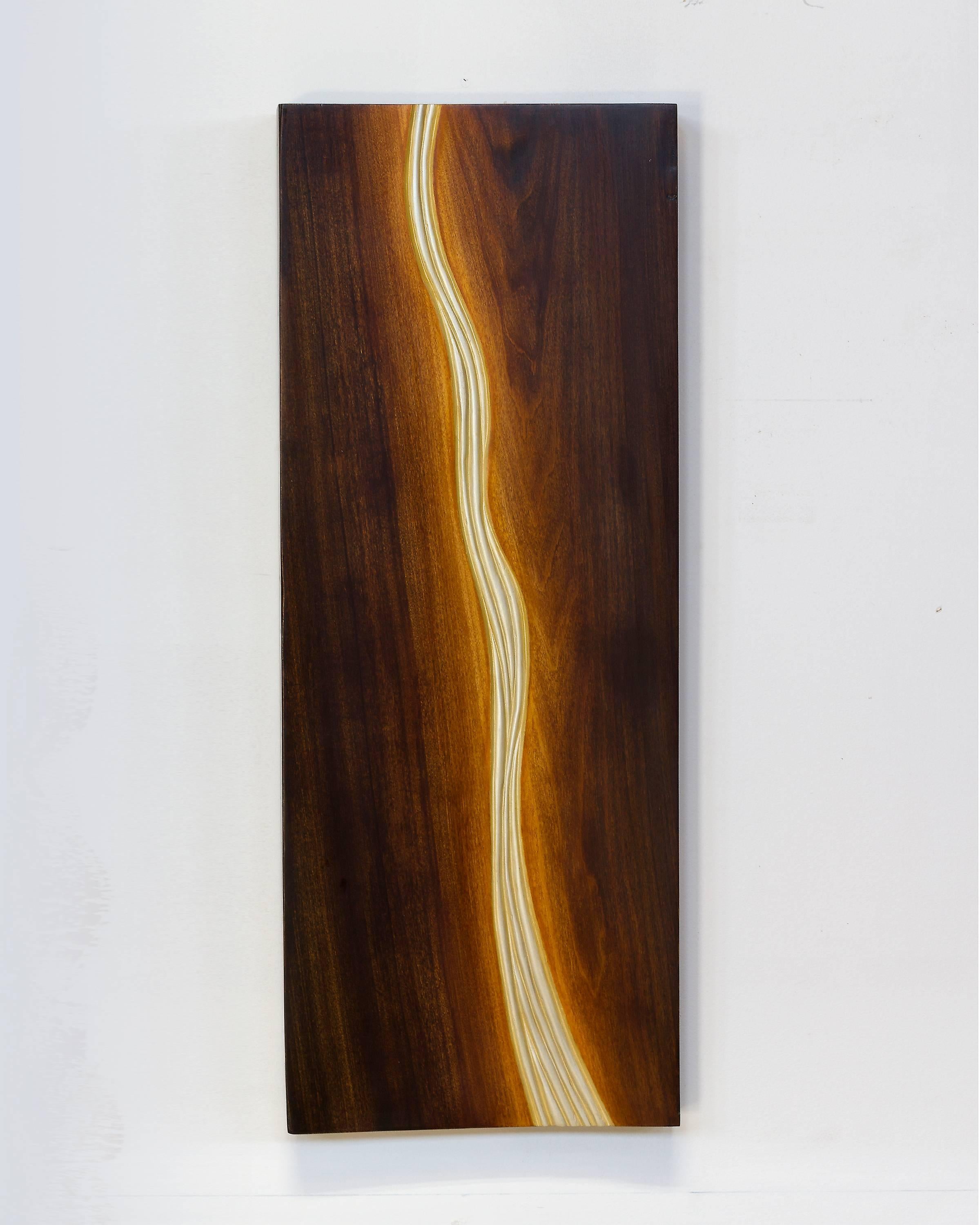 Gregory West Abstract Sculpture - "Untitled" - Abstract Wooden Wall Sculpture