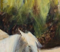 "Horses Light and Dark II" - Abstract Horse Painting