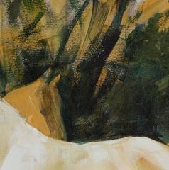 "Horses Light and Dark I" - Abstract Horse Painting