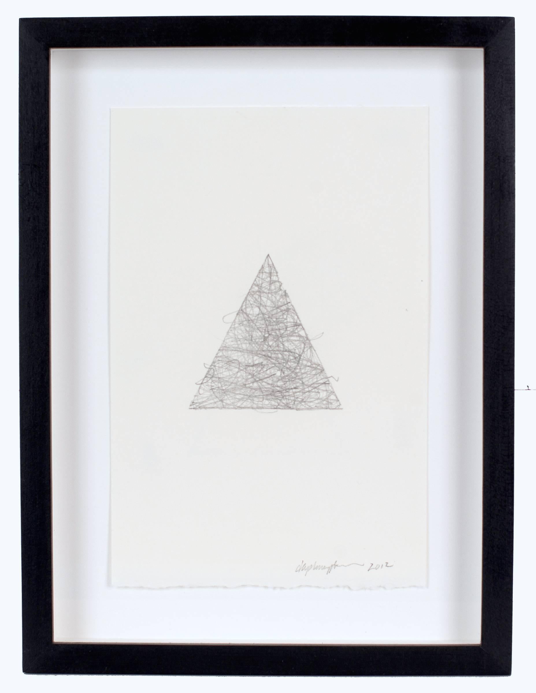 Daphne Taylor Abstract Drawing - "Triangle Series #5" - Abstract Quilt Drawing