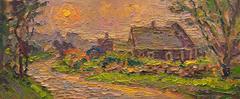 "Dory's Cove Road, Block Island" - Oil Landscape Painting