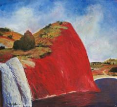 "Red Cliffs 1" - Landscape Painting 