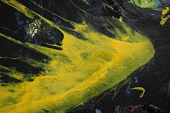 "Prometheus 16" - Abstract Acrylic and Collage Painting