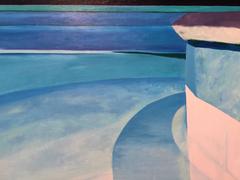"Twilight Curve" - Oil Painting Pool Series