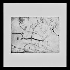 "Maneuvers, Carigara" - Abstract Drypoint Etching