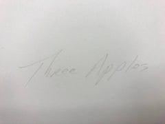 "Three Apples" - Black and White Photography