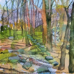 "Woods of Woodbury 5" - Watercolor Landscape Painting 