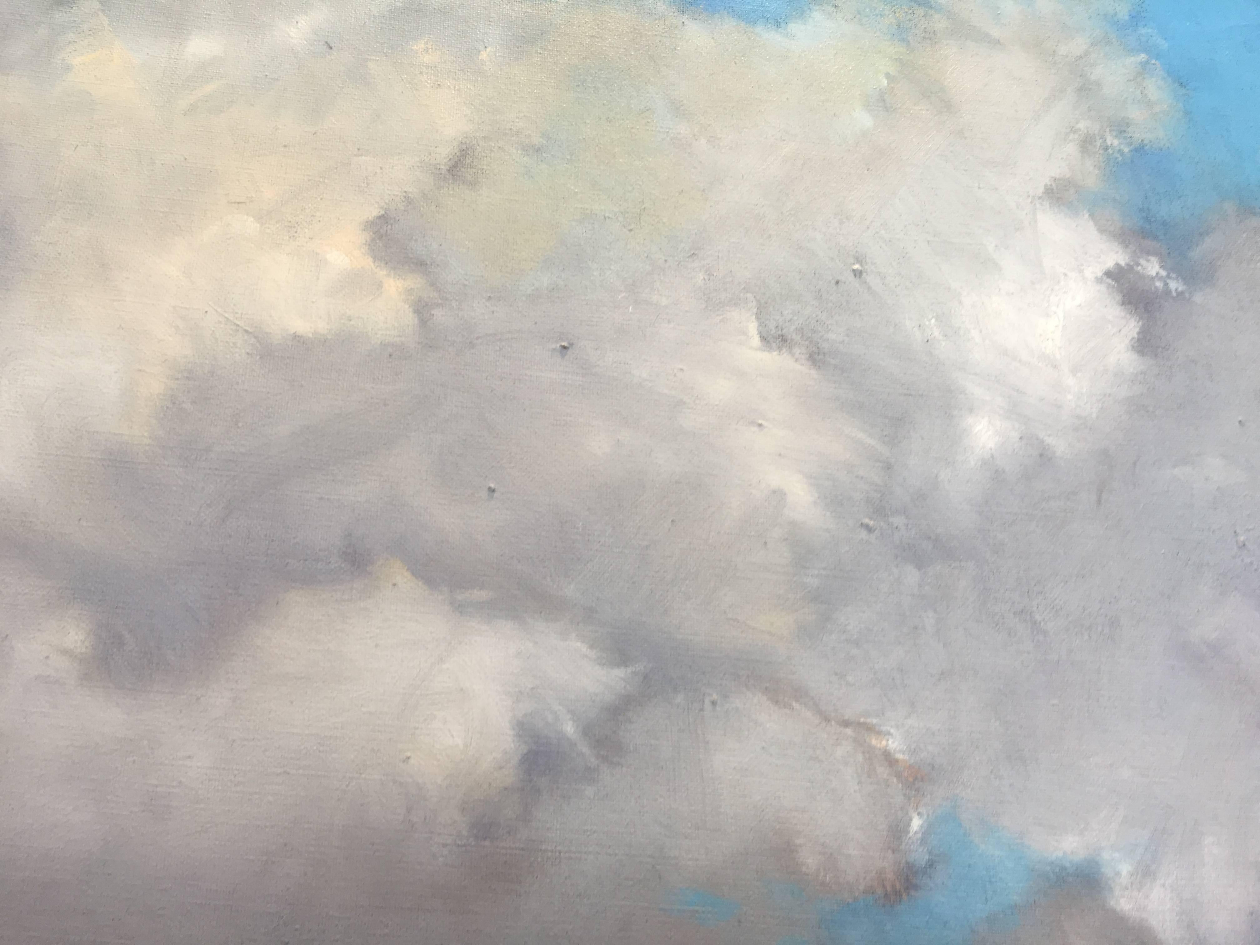 Appledoorn - Gray Landscape Painting by Robert Reynolds