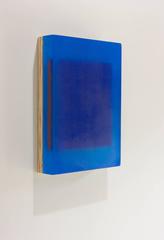 "Orange Under" - Abstract Lucite Wall Sculpture