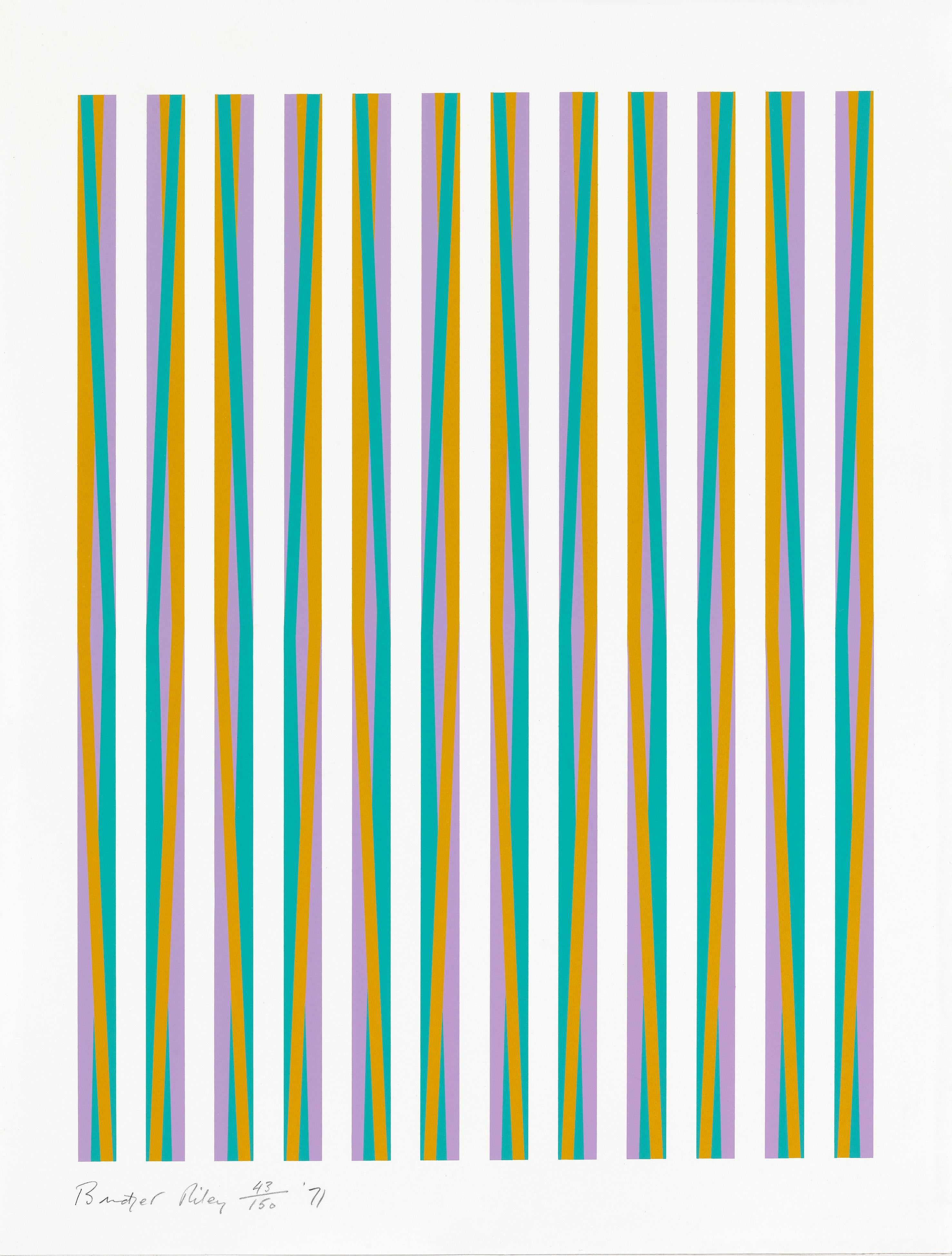 Bridget Riley Abstract Print - Untitled [Chicago 8]