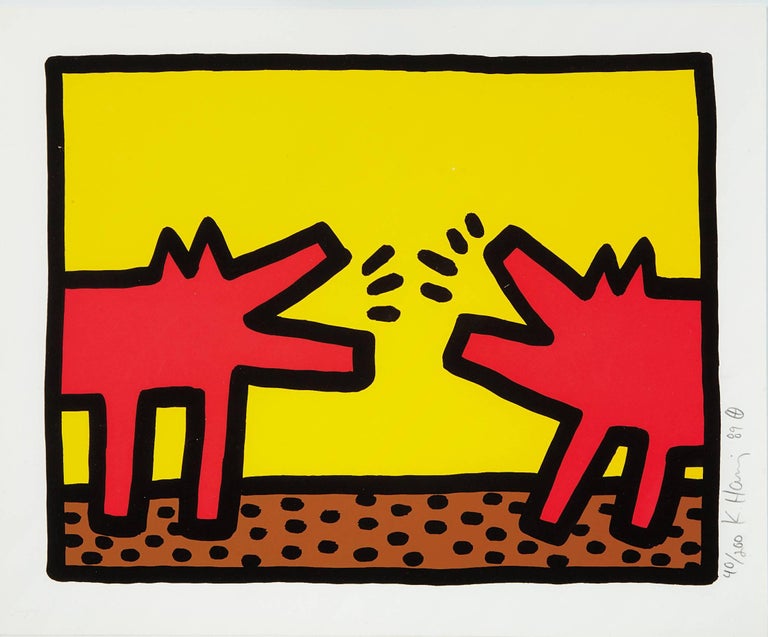 Keith Haring Barking Dogs, Print For Sale at 1stdibs