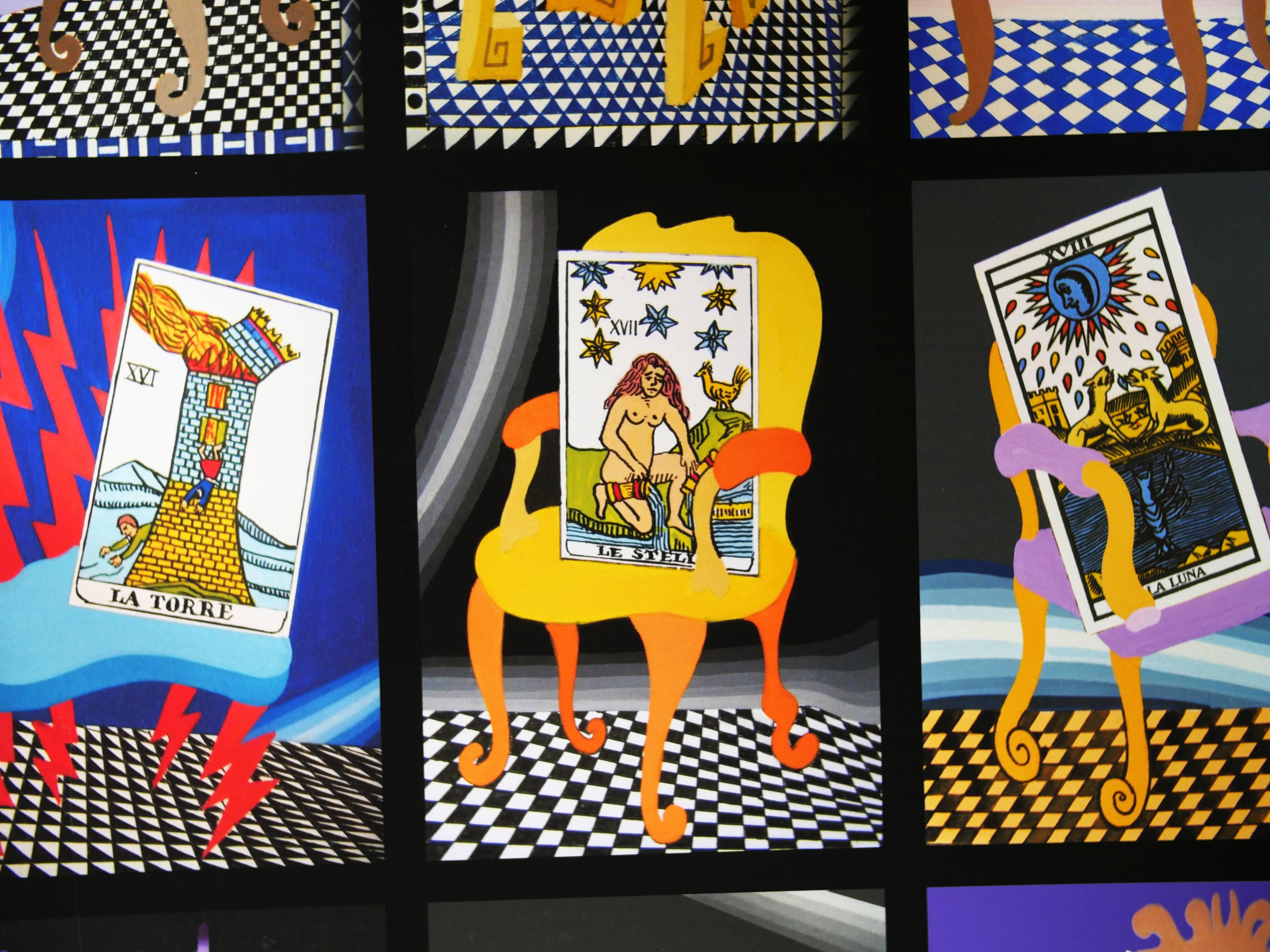 Tarot-Karo – Print von Pedro Friedeberg