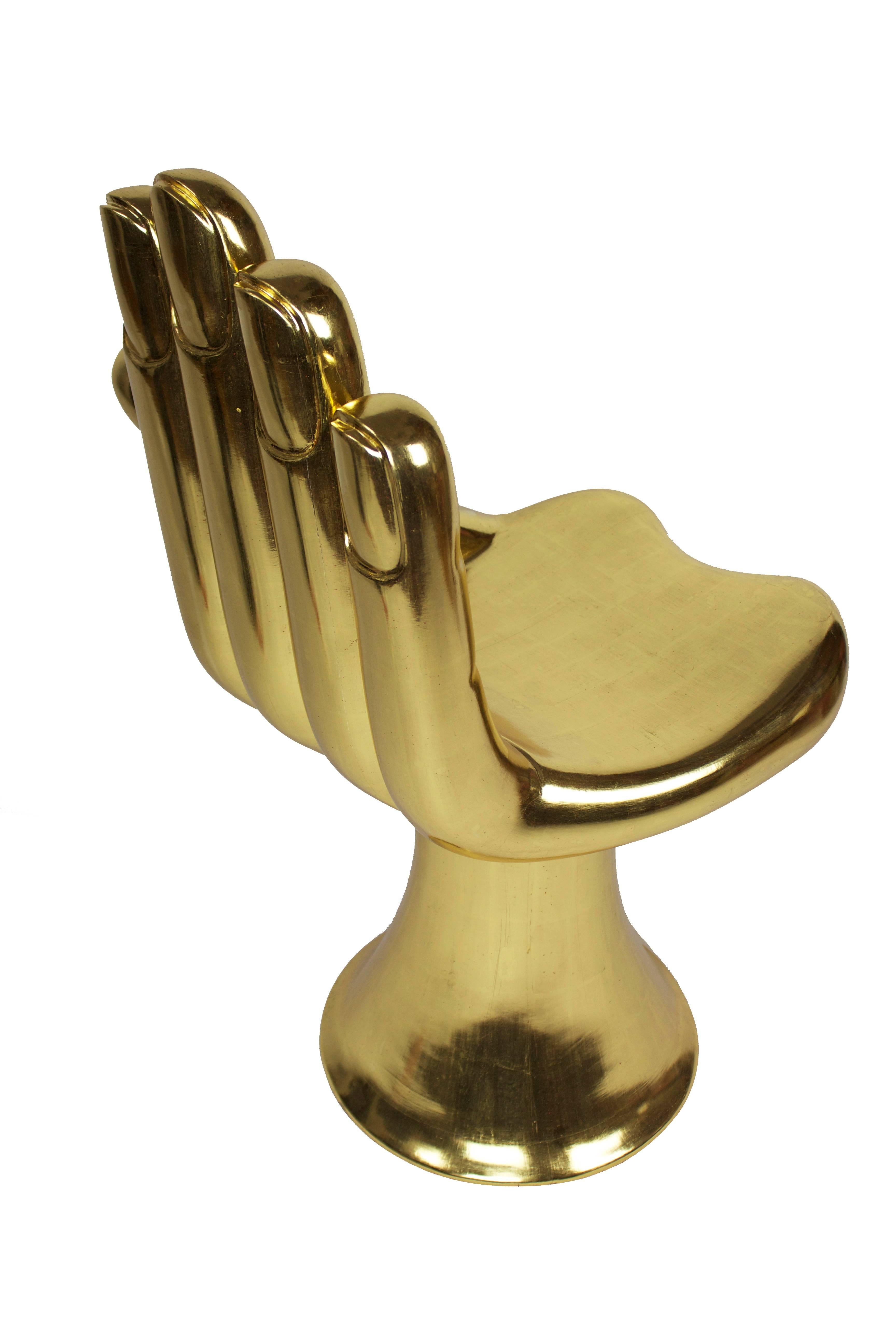 Gold Hand Chair - Sculpture by Pedro Friedeberg