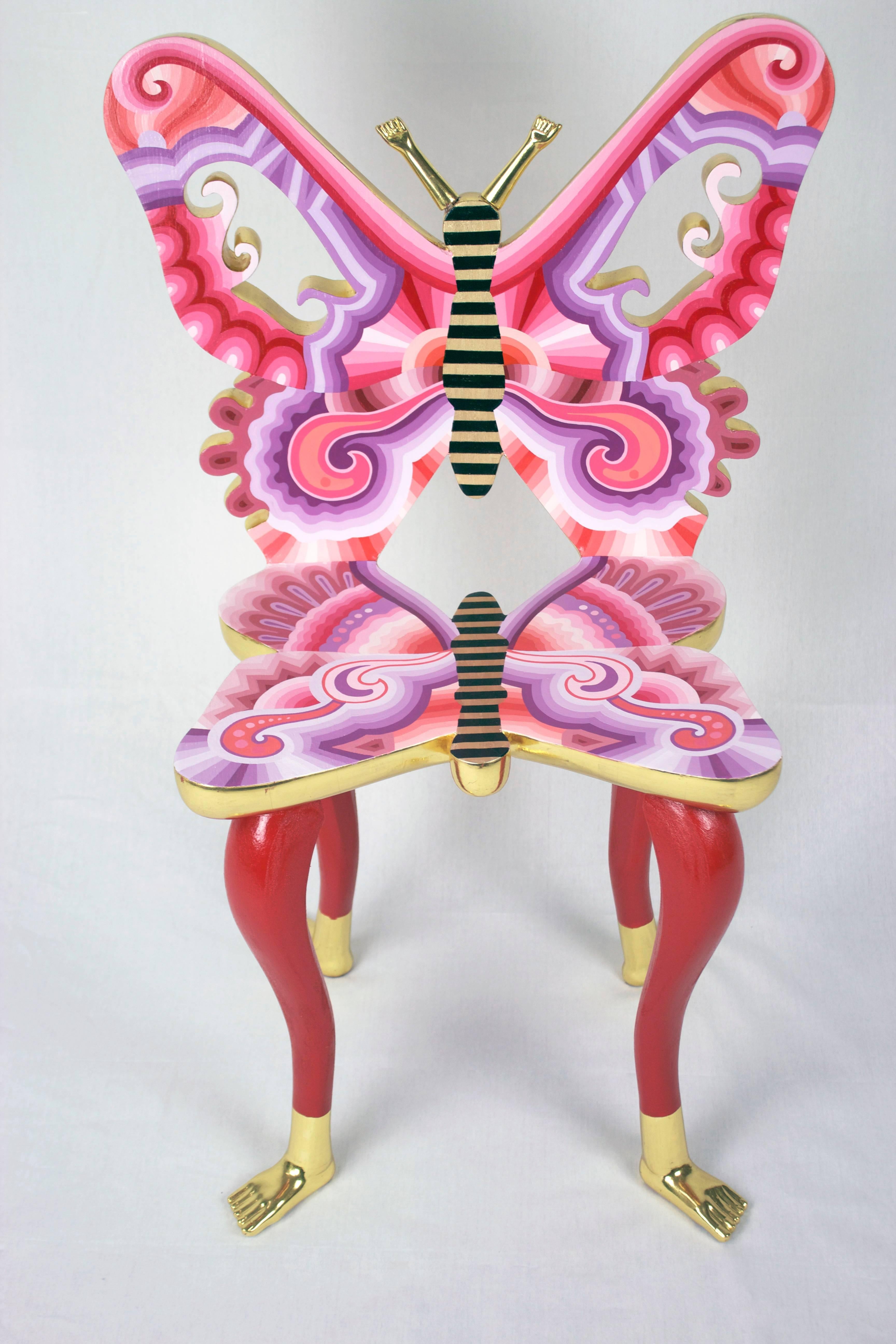 Schmetterlingsstuhl (Surrealismus), Sculpture, von Pedro Friedeberg