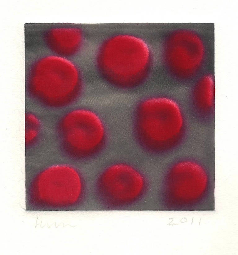 Wendy Mark Abstract Print - Red Dots 8