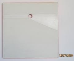 Cuatro maderas pintadas de blanco Instalación abstracta en tres dimensiones nº 4 Marzo