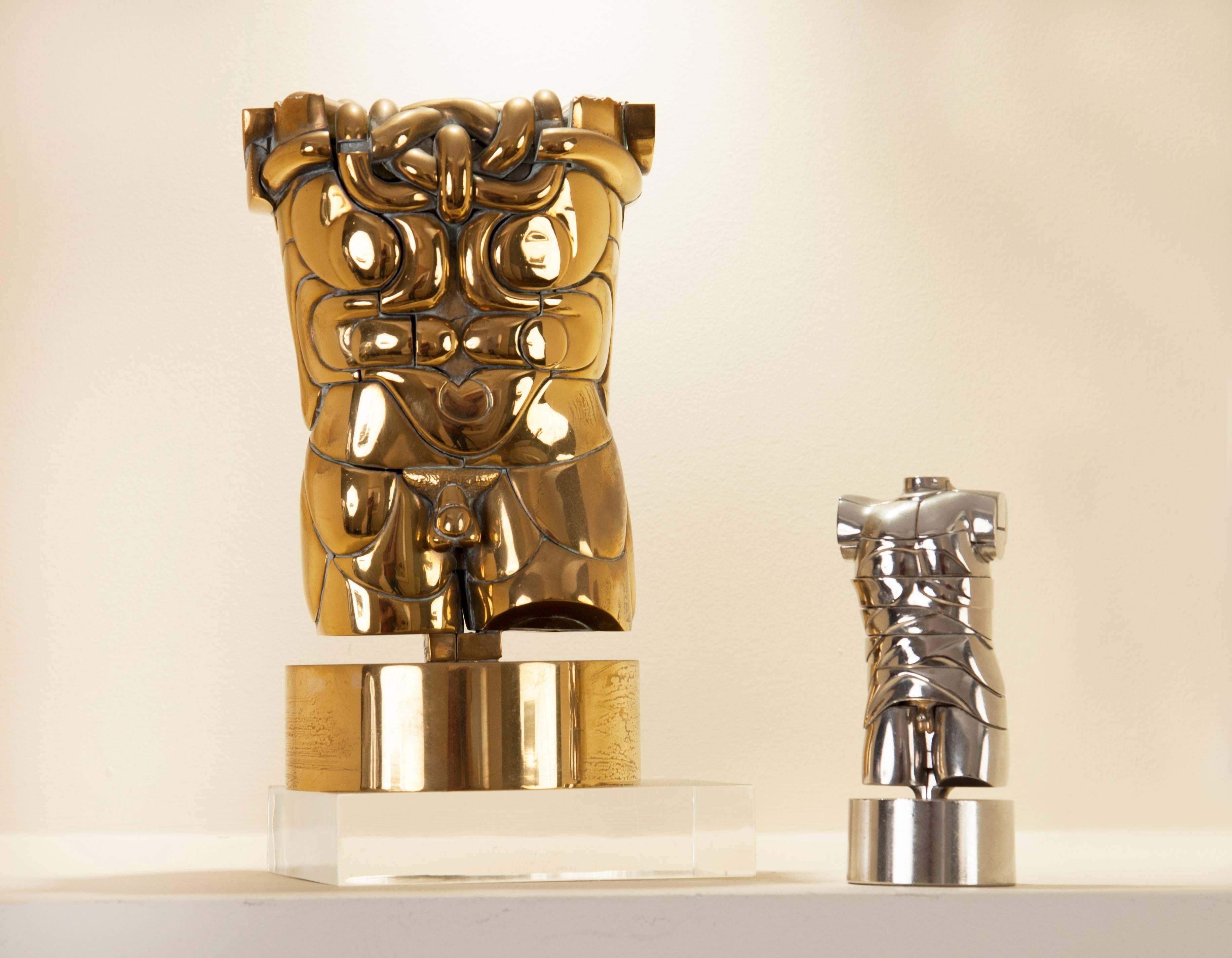 Miguel Ortiz Berrocal Figurative Sculpture - Mini David & Goliath