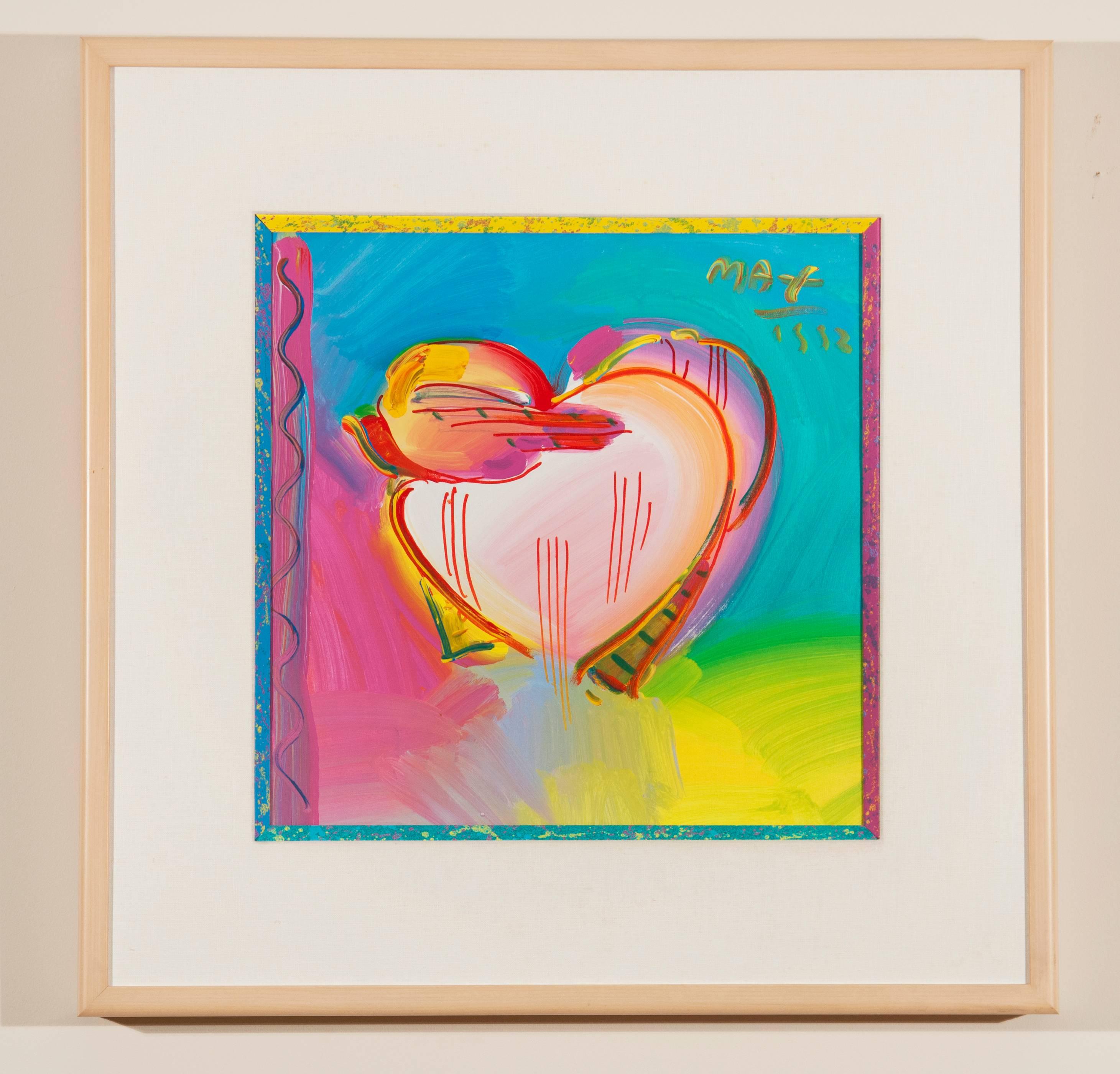 Peter Max Still-Life Painting - Heart