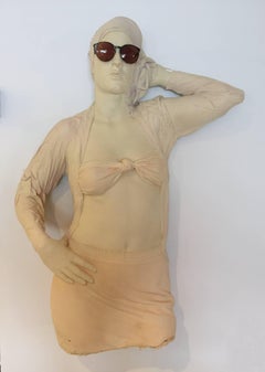 Girl with Glasses Mark Sijan lifelike ceramic sculpture