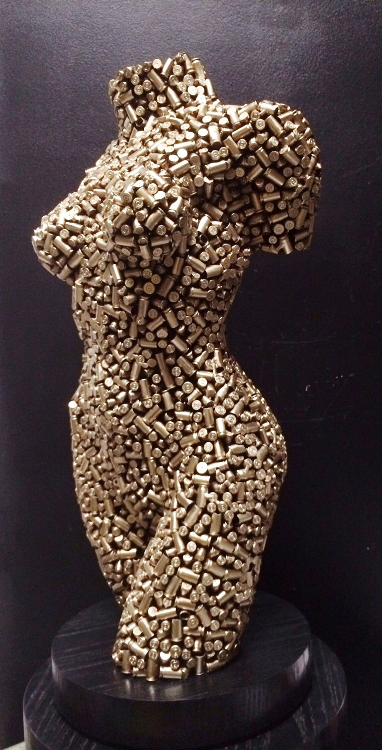 Bullet Torso - Sculpture by Niso Maman