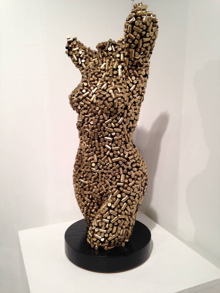Bullet Torso - Sculpture by Niso Maman