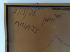 Original Abstract Brown Black oil painting on board Framed Rothko-style art Aria