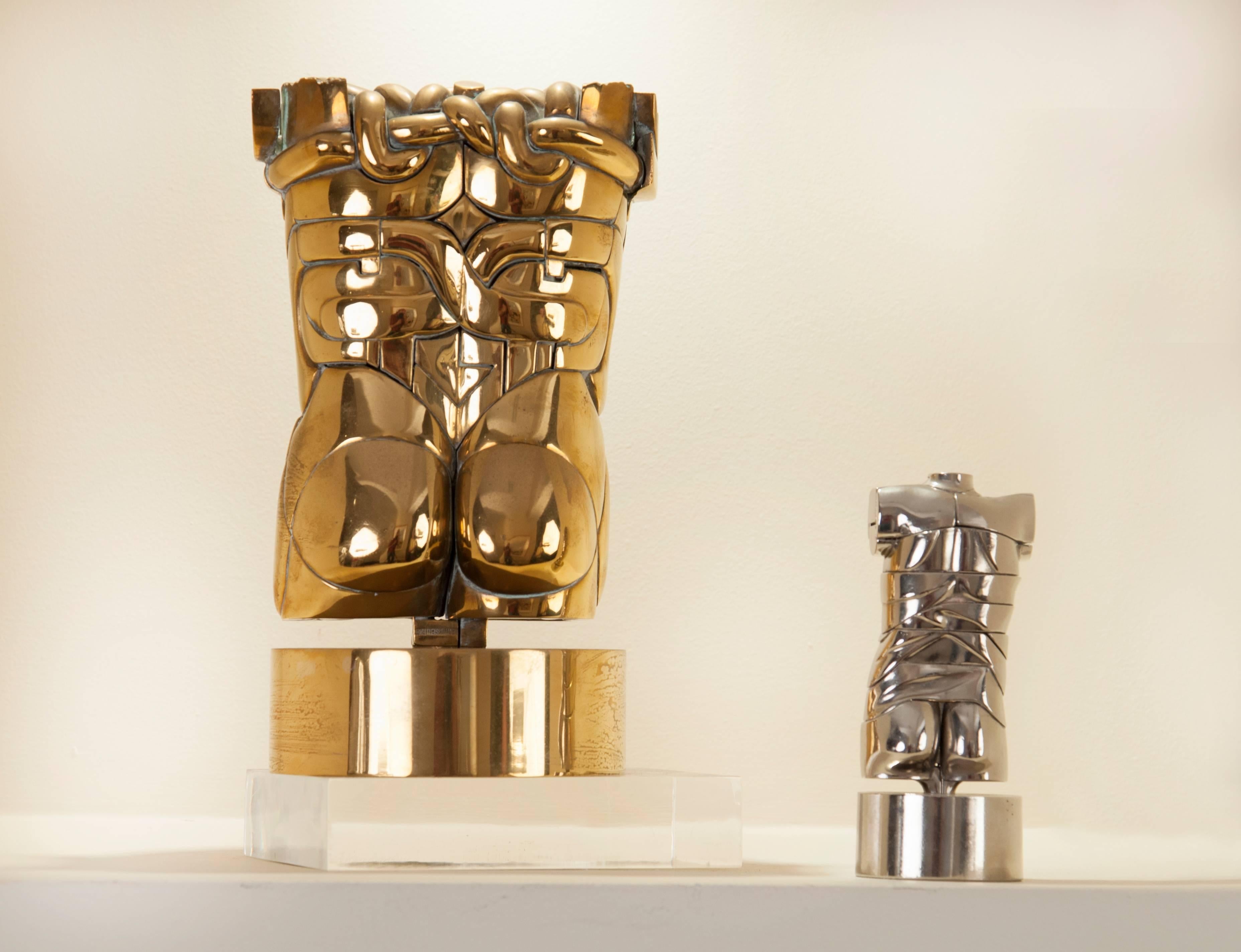 Mini David & Goliath - Sculpture by Miguel Ortiz Berrocal
