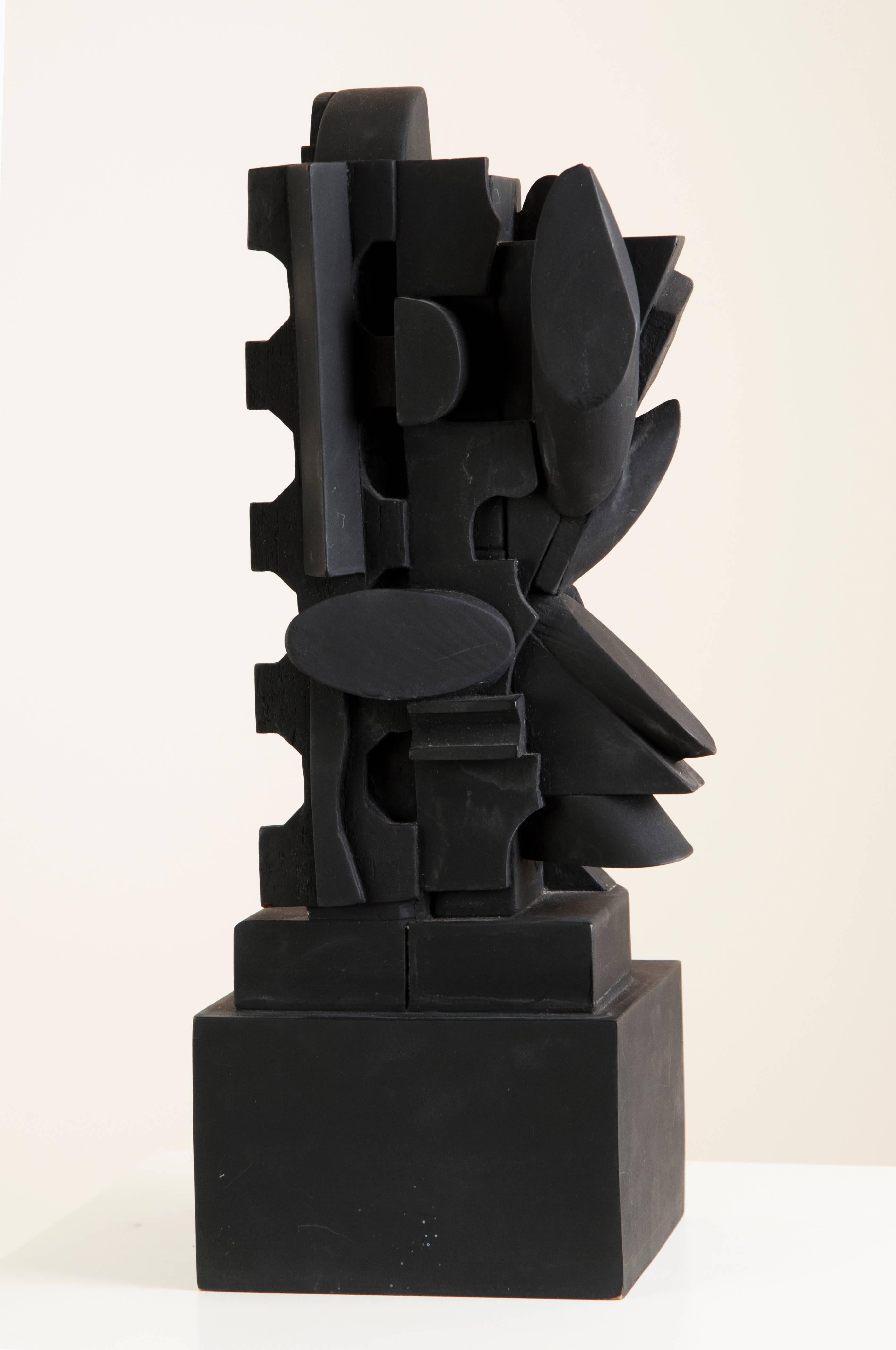 The Dark Ellipse - Abstract Expressionist Sculpture by Louise Nevelson