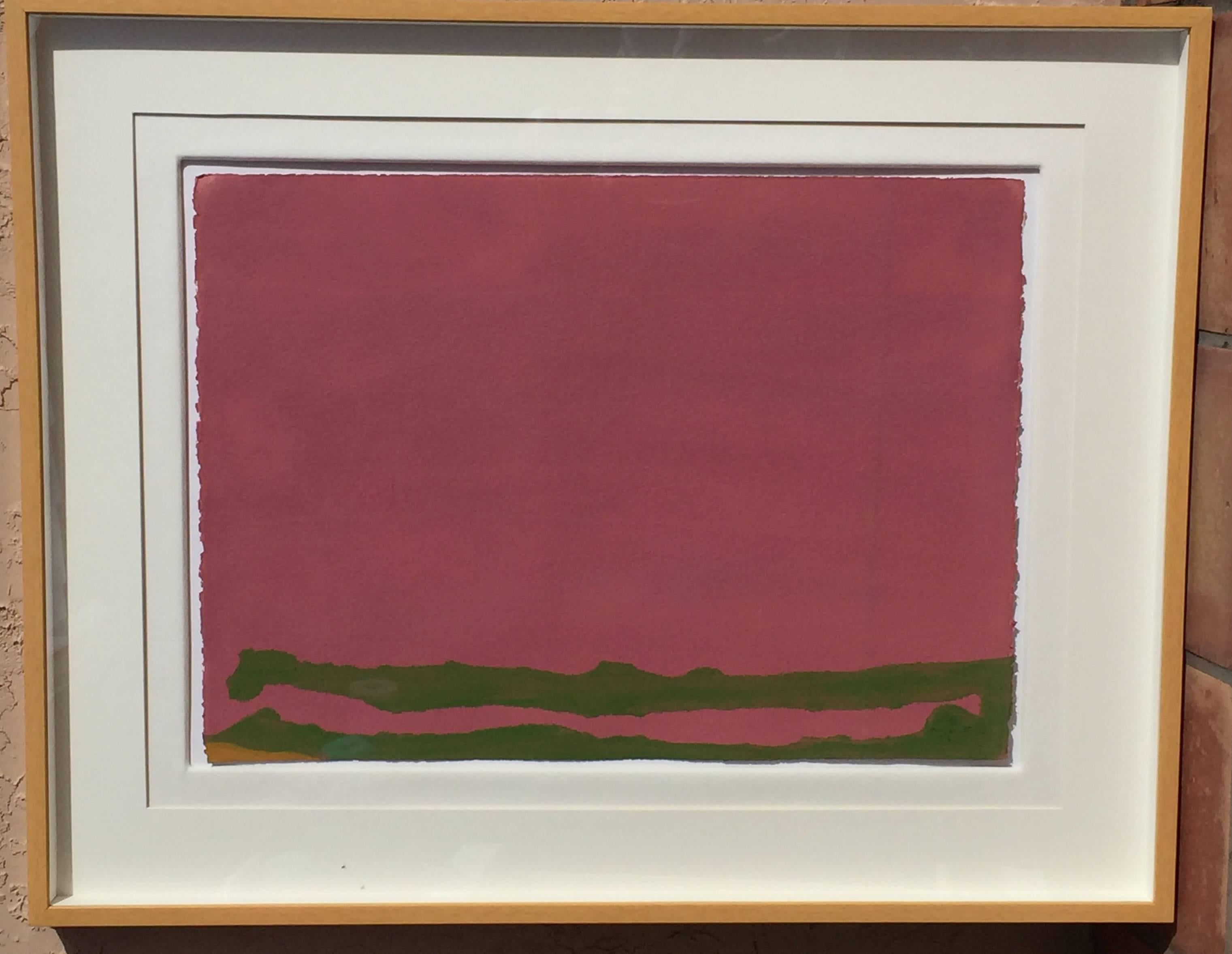 Helen Frankenthaler Green Likes Mauve, Abstract, Modern, Contemporary, 1970 1