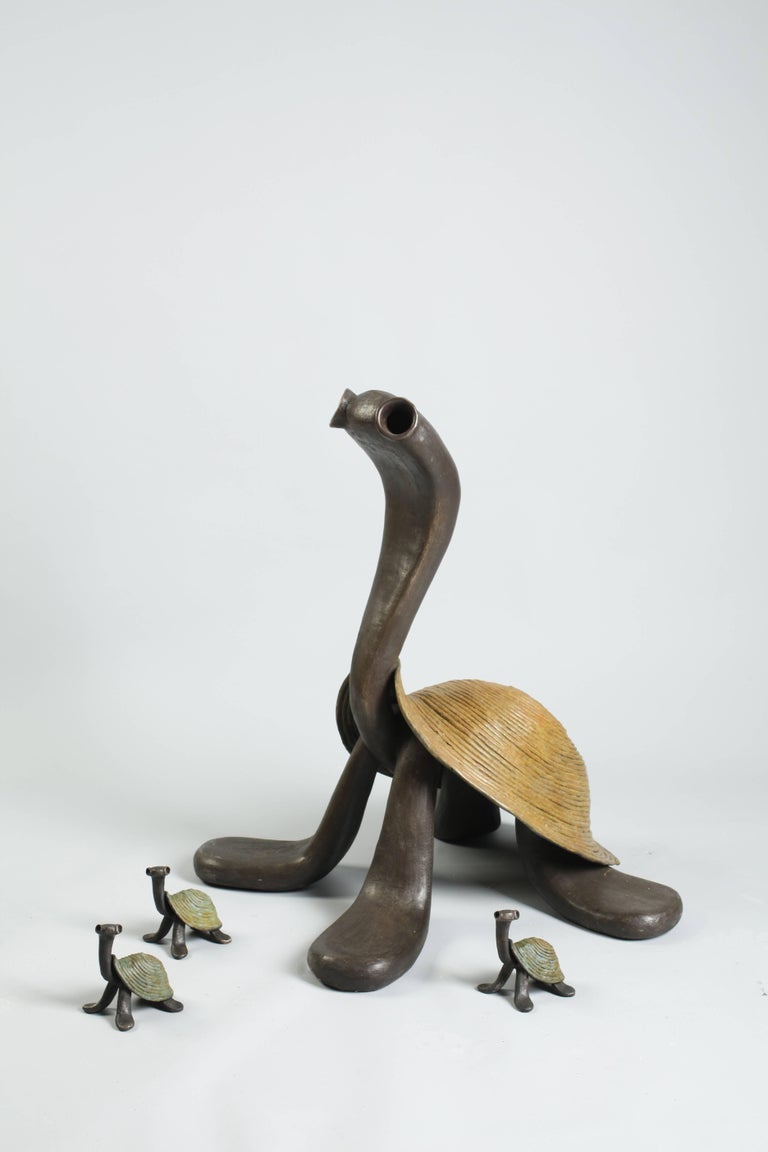 Tolla Inbar - Lonesome George Solid Bronze Whimsical Turtle Animal ...