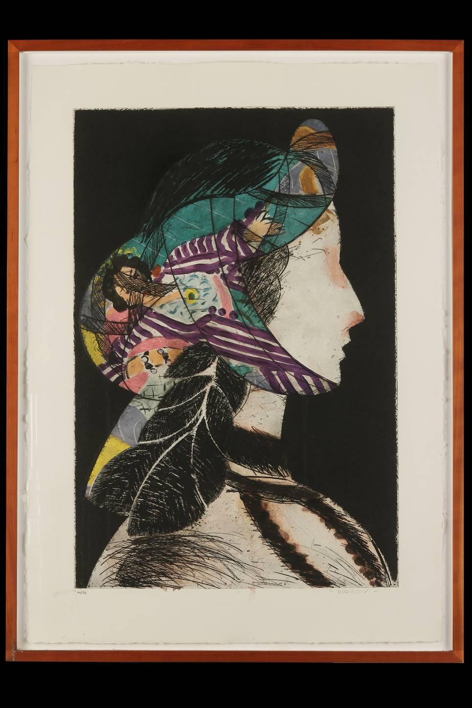 Figurative Print de Manolo Valdes - "Botticelli Come Pretexto"