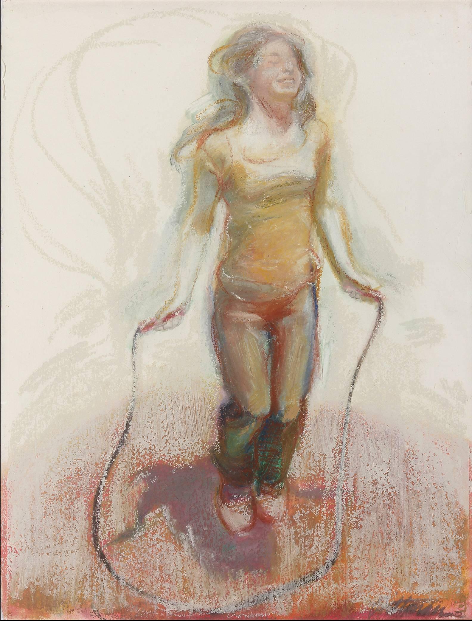 Jude Pittman Figurative Painting - "Jumping Joy"