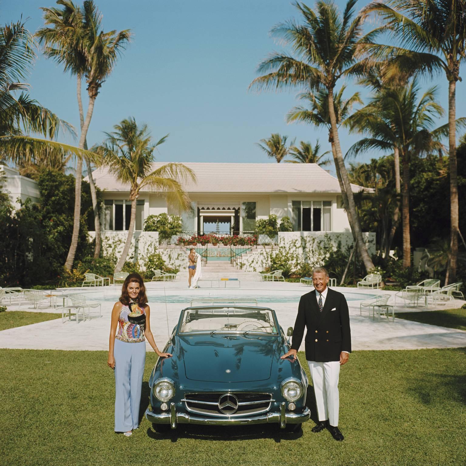 Slim Aarons Figurative Photograph - 'The Fullers' Palm Beach 1970  (Estate Stamped Edition)
