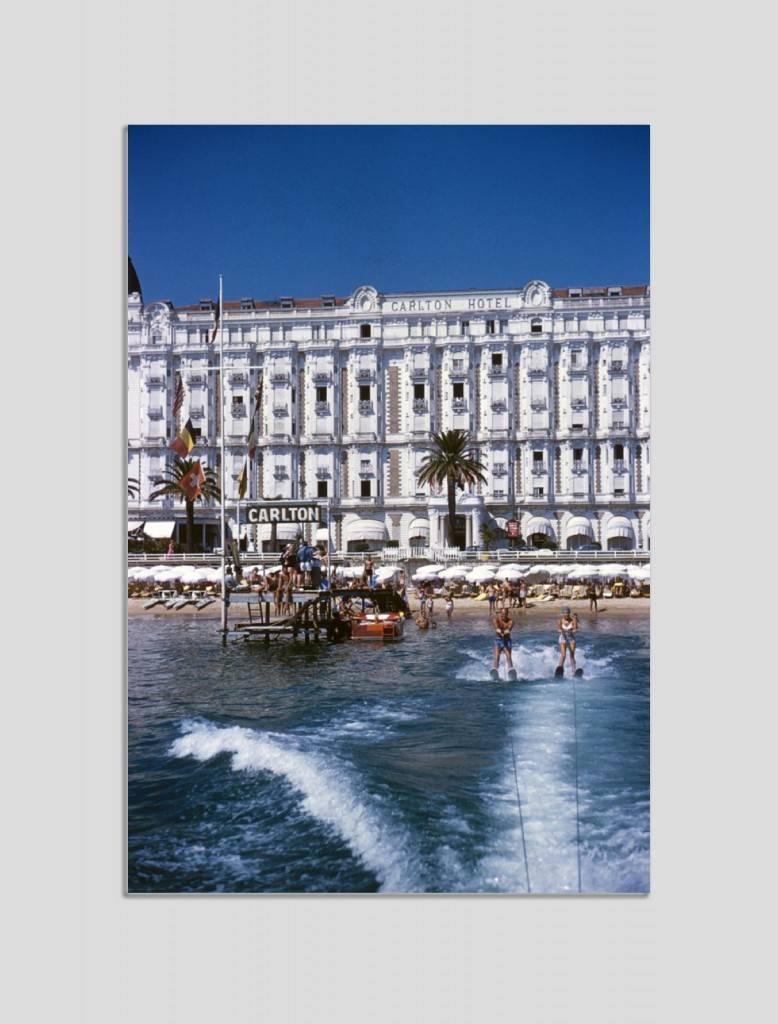 Slim Aarons Color Photograph - 'Hotel Sports' Cannes 1958  (Perspex face mounted Aluminium Dibond)