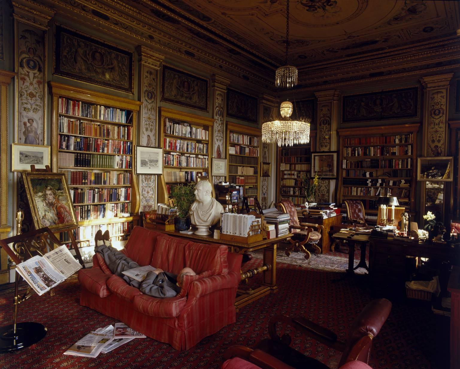 Christopher Simon Sykes Figurative Photograph - 'Chatsworth Library'  C-Type Print  *Signed, Limited Edition*)