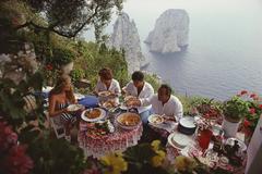'Dining Al Fresco On Capri' (Estate Stamped Edition)