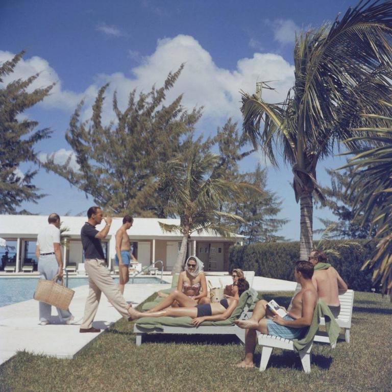 Slim Aarons - 'At Lyford Cay' Bahamas (Estate Stamped Edition